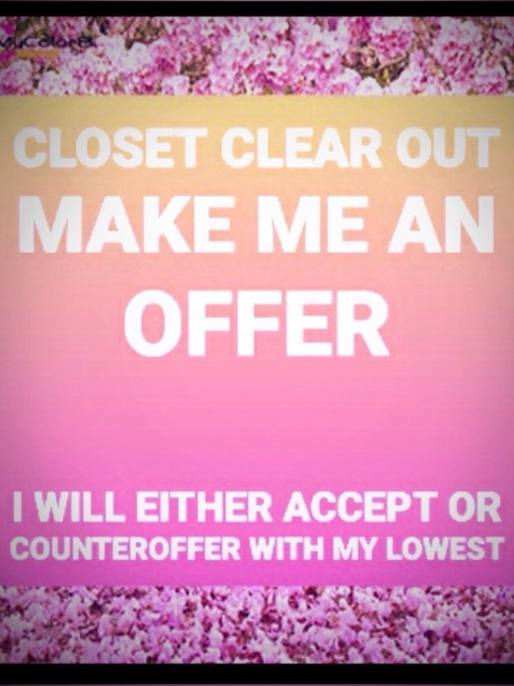 MAKE AN OFFER!